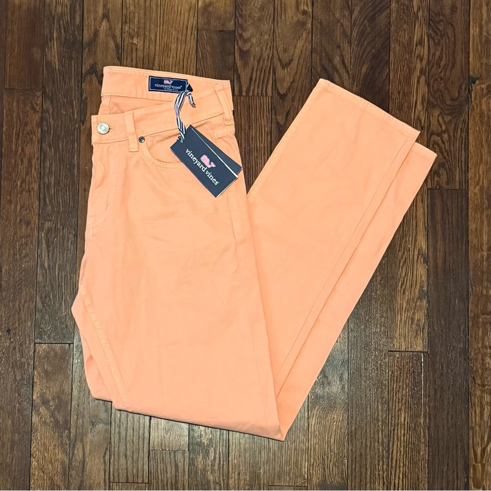 NWT Vineyard Vines Broken Twill 5-Pocket Pants Melon – 30 x 32